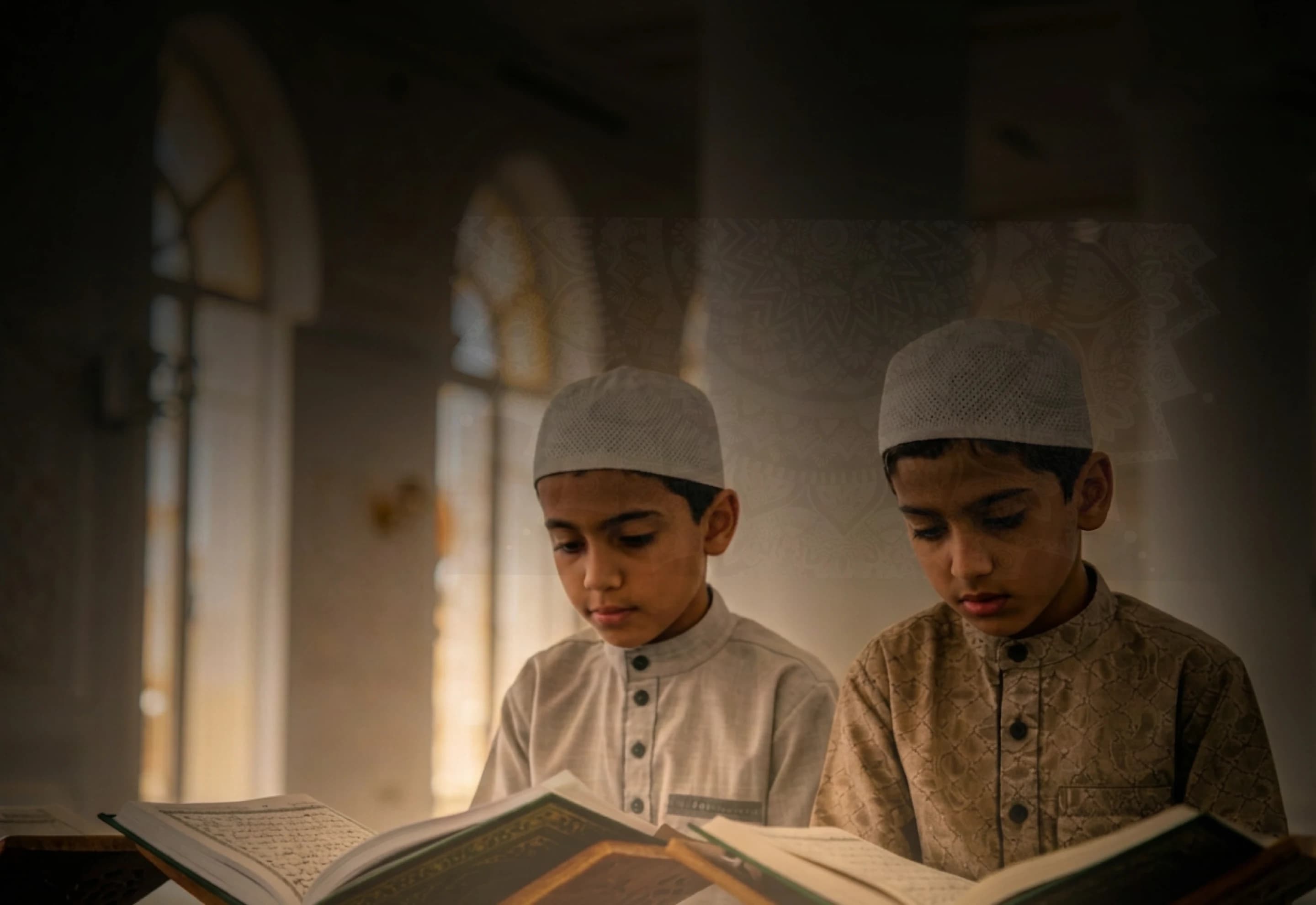 أطفال يحفظون القرآن الكريم